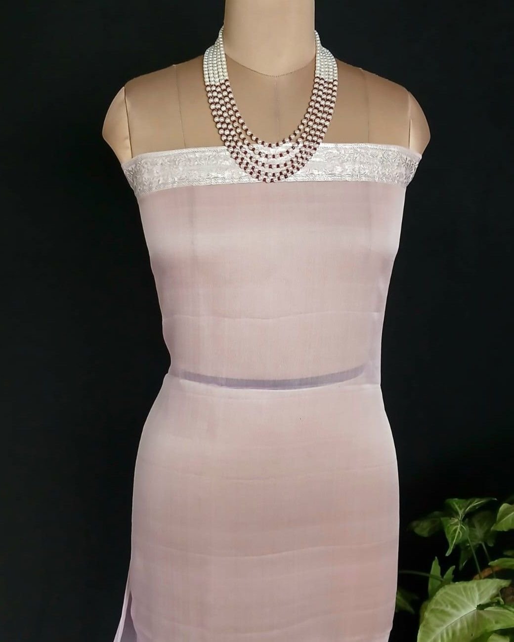 Georgette Pure Silk Handweave from Banaras – (GBHS1018) - Image 10