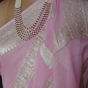 Georgette Pure Silk Handweave from Banaras – (GBHS1020)