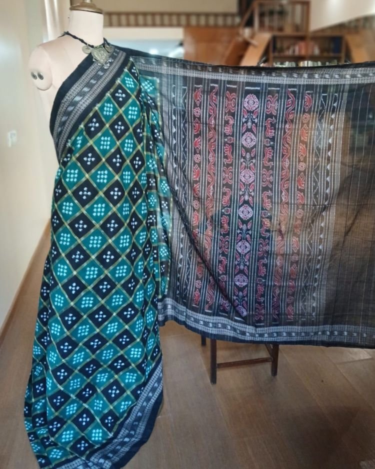 Sambalpur in Cotton, with Dobby Border – (SCDB0001) - Image 2