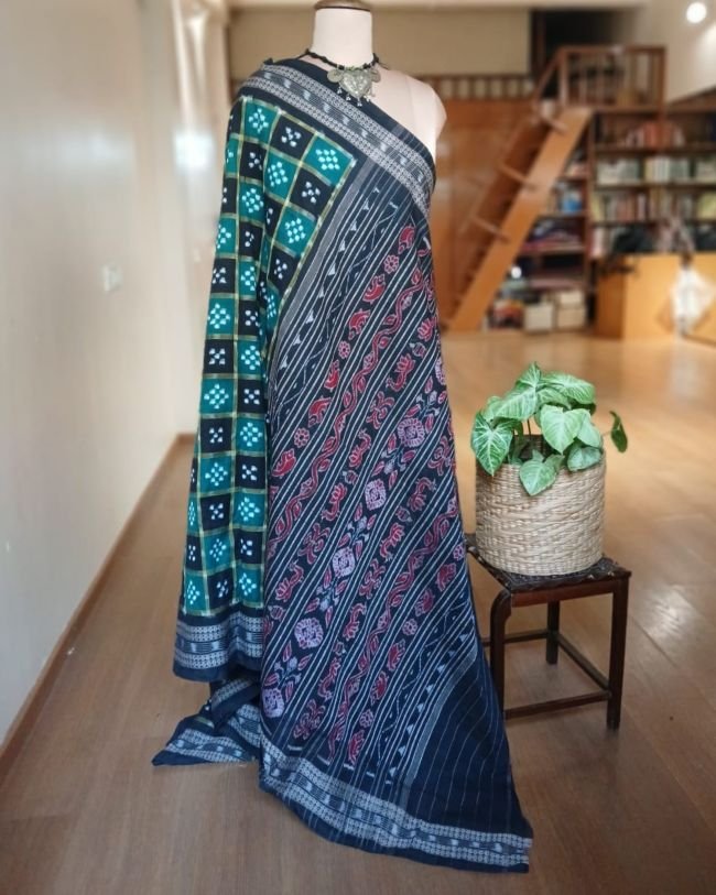 Sambalpur in Cotton, with Dobby Border – (SCDB0001) - Image 6