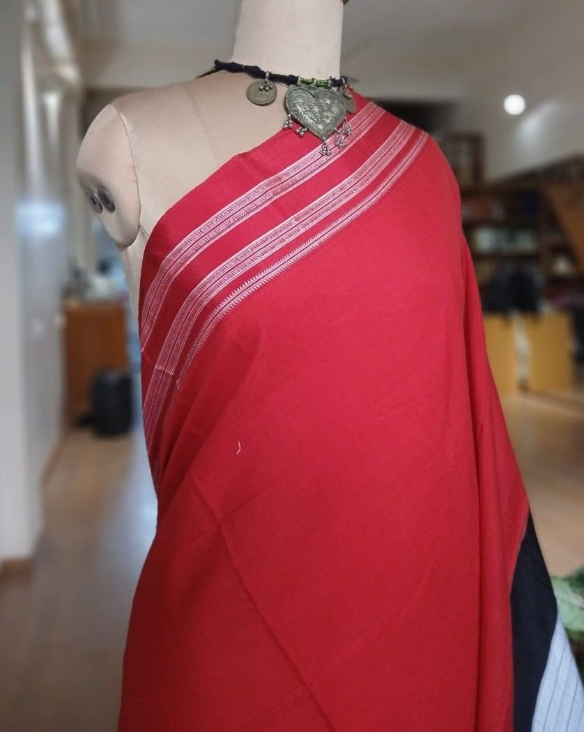Handloom Ilkal Saree – (ILKA1005) - Image 3