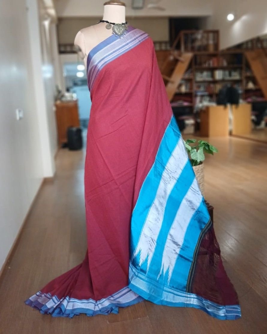 Handloom Ilkal Saree – (ILKA1006) - Image 2