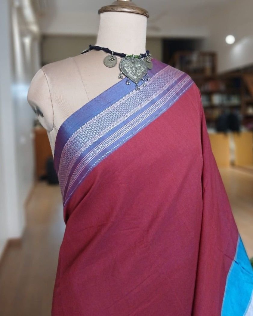 Handloom Ilkal Saree – (ILKA1006) - Image 3