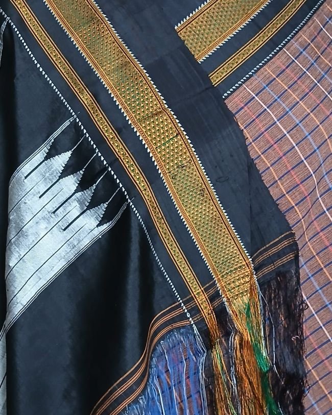 Handloom Ilkal Saree – (ILKA1008) - Image 4