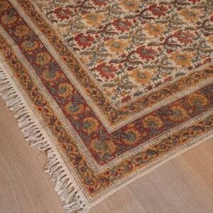 Kalamkari Dhurrie from Warangal (5 x 8 ft) – (NWKD1217)