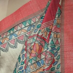Madhubani on Tussar Silk – (MADT0013)