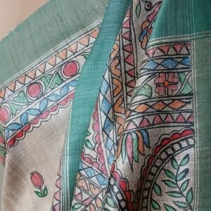 Madhubani on Tussar Silk – (MADT0023)