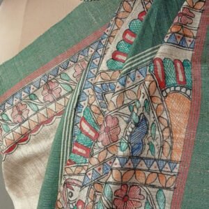 Madhubani on Tussar Silk – (MADT0014)