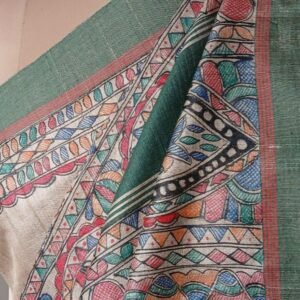 Madhubani on Tussar Silk – (MADT0016)