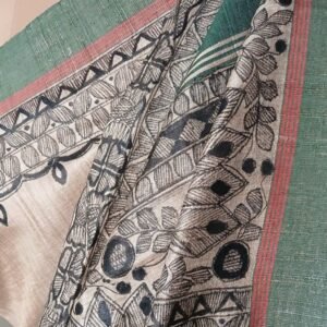 Madhubani on Tussar Silk – (MADT0018)