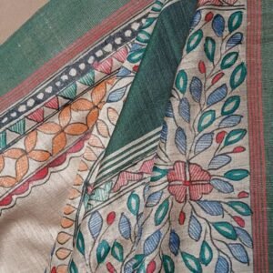Madhubani on Tussar Silk – (MADT0019)