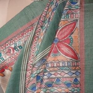 Madhubani on Tussar Silk – (MADT0020)