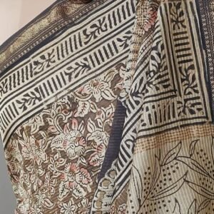 Pedana Silk-Cotton Kalamkari saree – (PSKS0025)