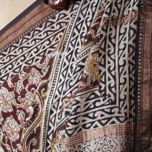 Pedana Silk-Cotton Kalamkari saree – (PSKS0017)