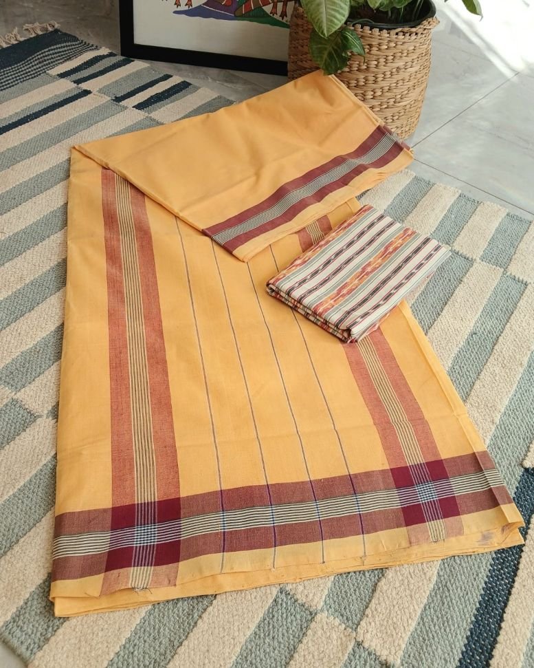 Rajahmundry Cotton Saree with free Blousepiece – (HSCS0005)