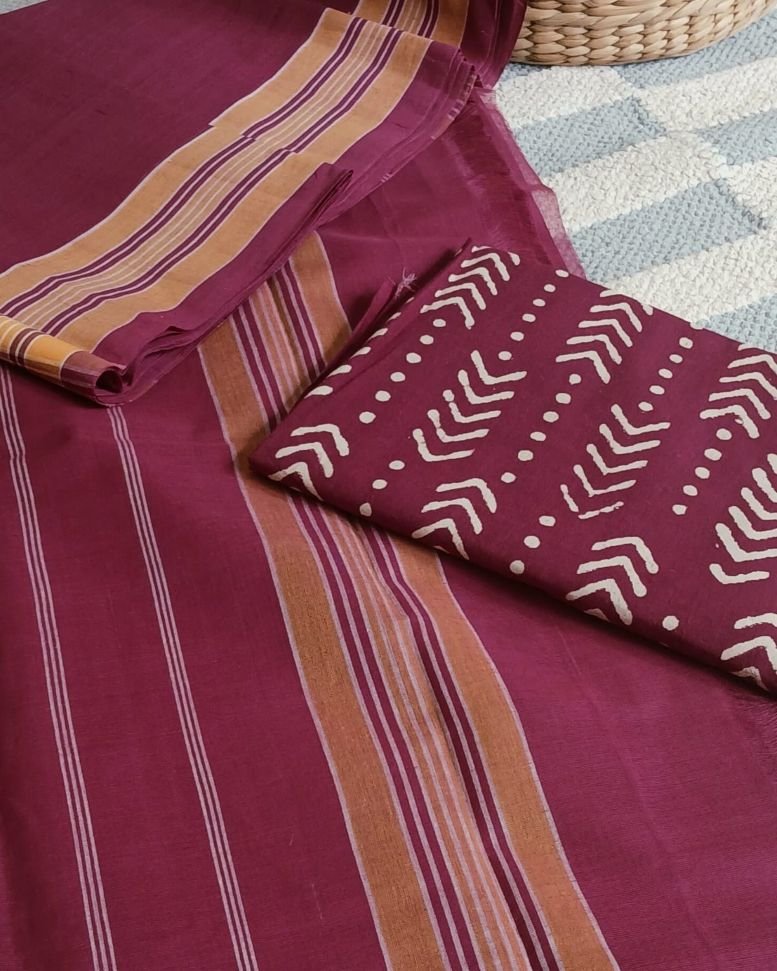 Rajahmundry Cotton Saree with free Blousepiece – (HSCS0006) - Image 2