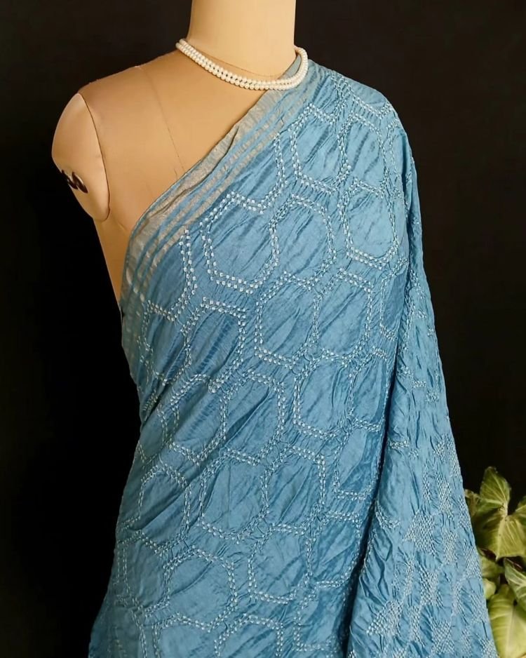 Collector's Delight: Eri Silk x Mulberry Silk Saree - (ESMS0002) - Image 5