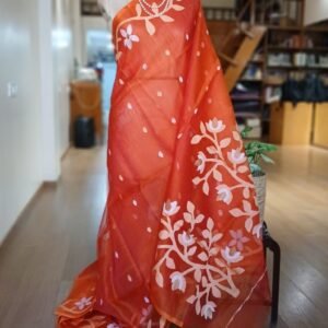 Handweave Jamdani Silk Saree – (SJMS1127)