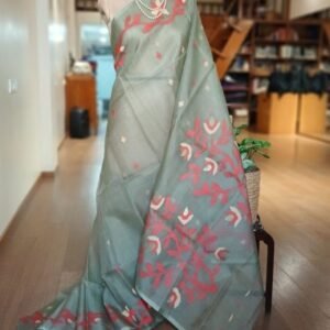 Handweave Jamdani Silk Saree – (SJMS1128)