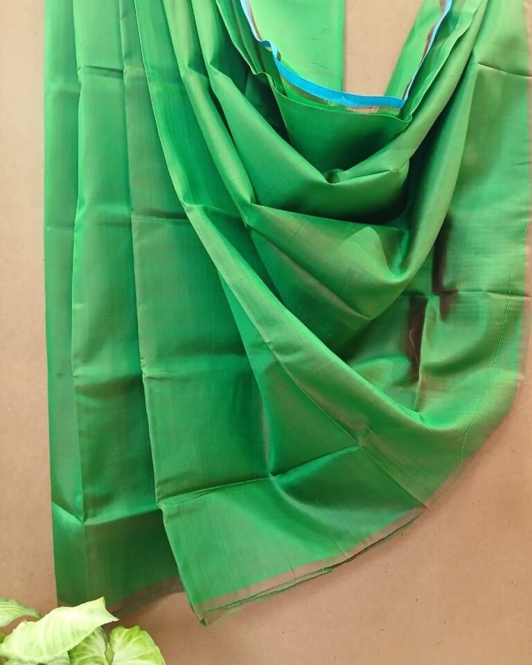 KKT141 PURE SILK MURSHIDABAD SAREE IN RED AND WHITE WITH BLACK BORDER