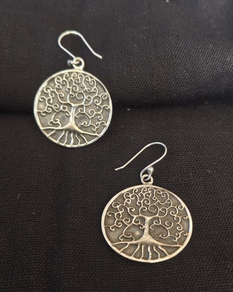Tree of Life coin danglers handmade in Jaipur - (STDS0009)