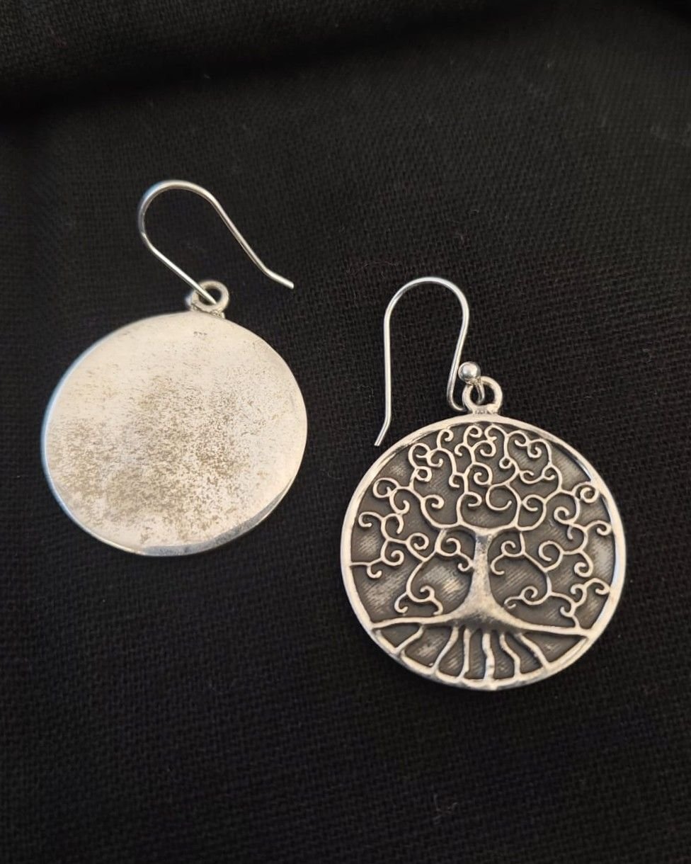 Tree of Life coin danglers handmade in Jaipur - (STDS0009) - Image 4