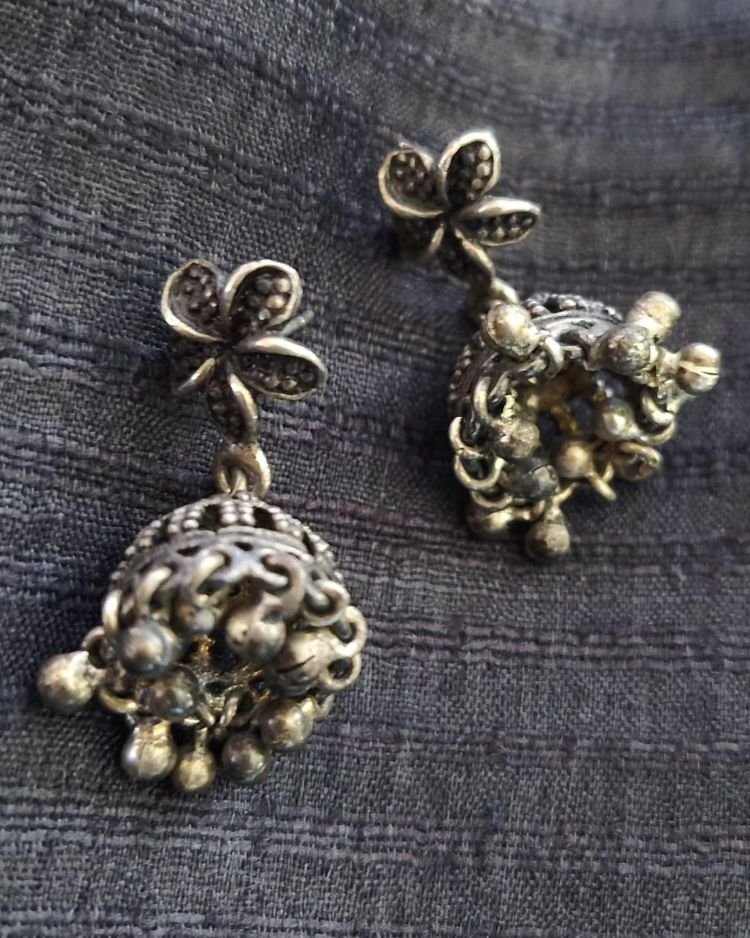 Silver Jhumka - (STDS0003)