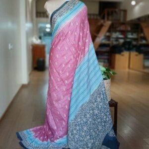 PadmaShree Takdira Begum’s Tussar Silk Kantha Saree – (SKTS1032)