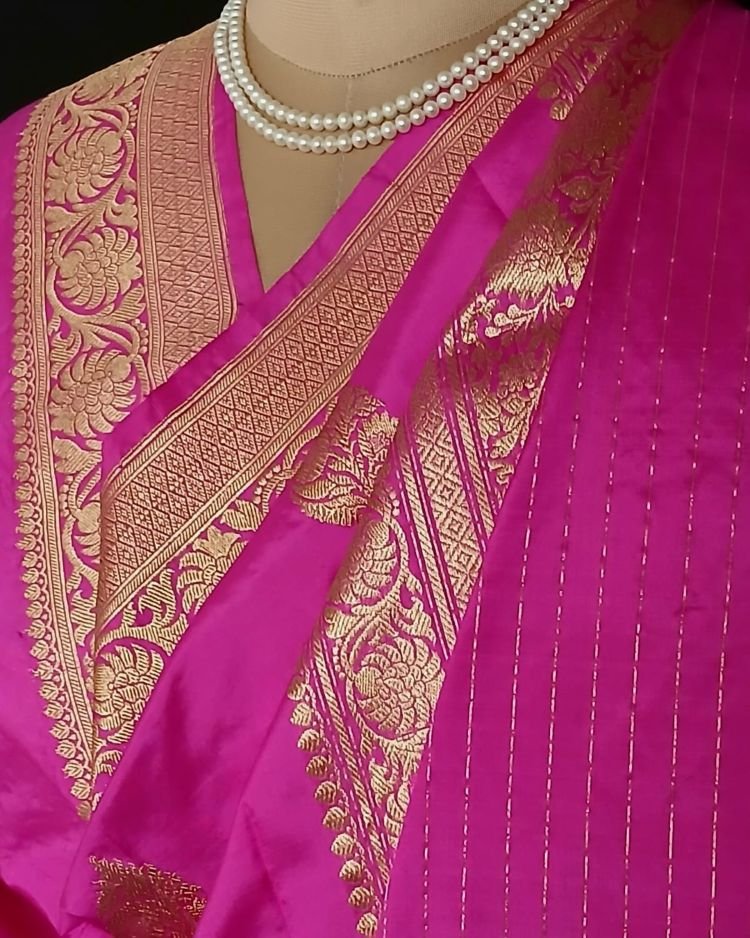 Banarasi Pure Katan Silk Dupatta – (DUPT1005) - Image 5