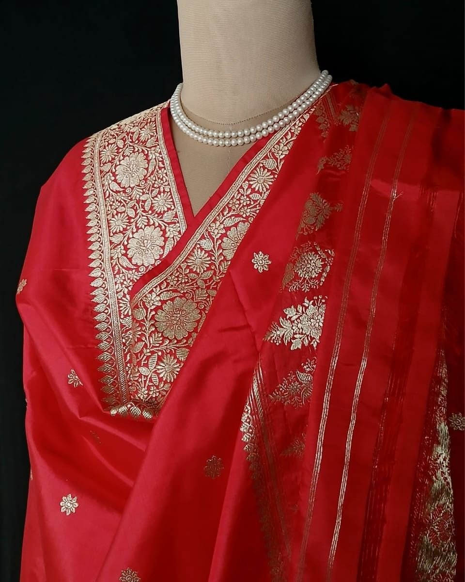Banarasi Pure Katan Silk Dupatta – (DUPT1008)