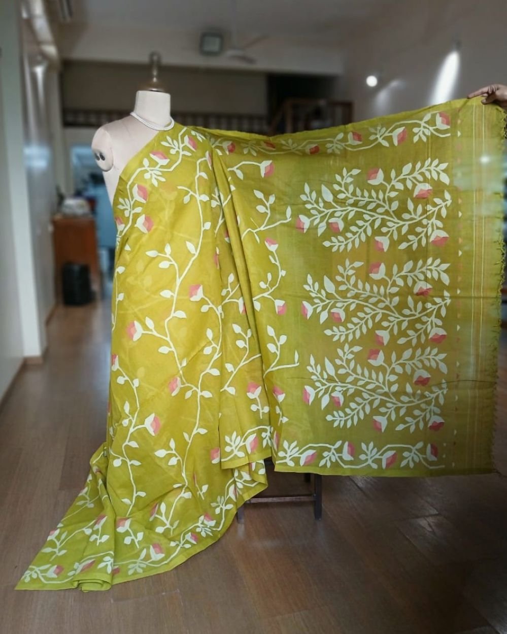 Hand Jamdani from Phulia – (HJFP0007) - Image 3