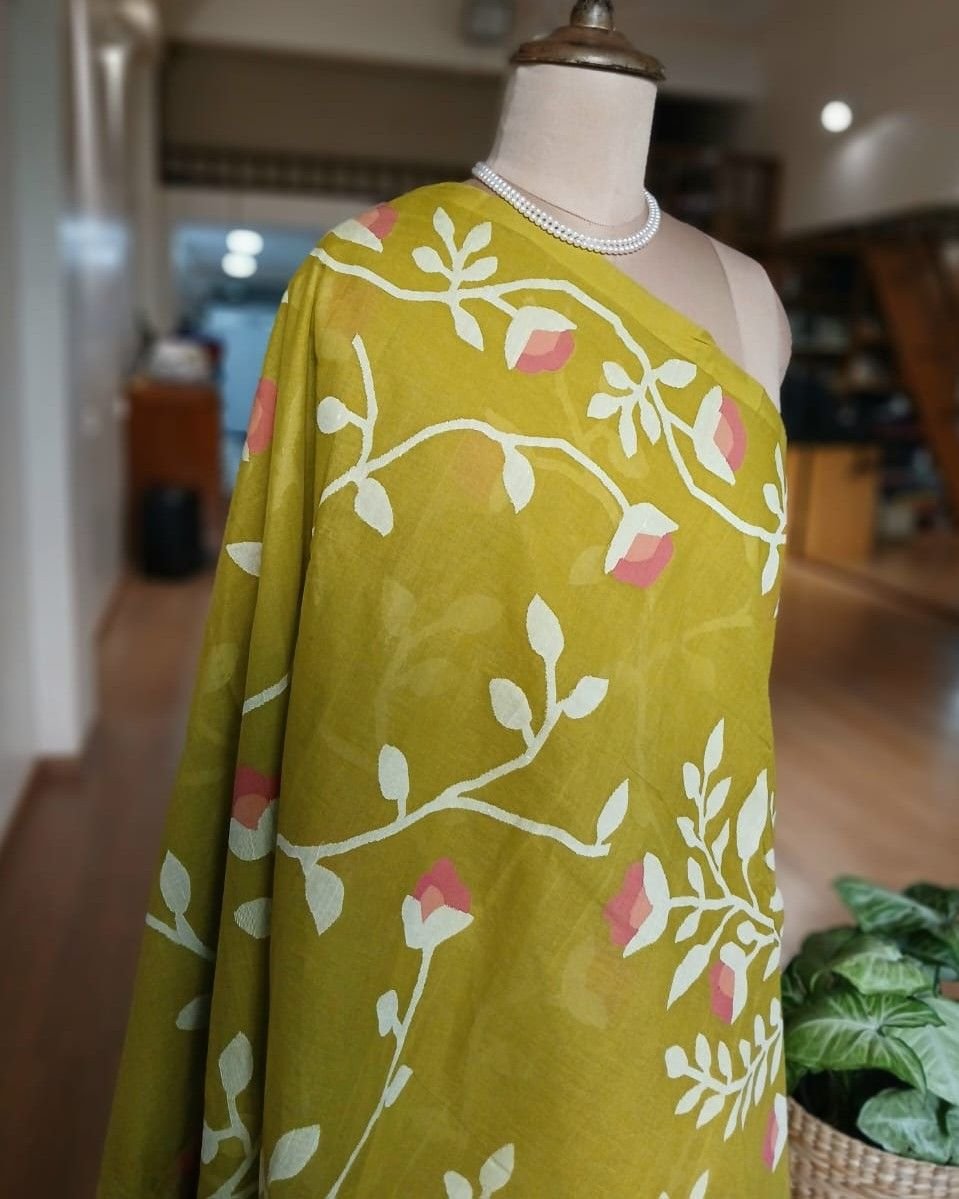 Hand Jamdani from Phulia – (HJFP0007) - Image 7