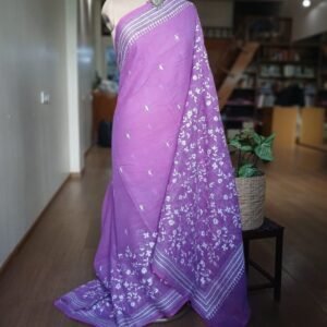 Cotton Kantha Saree from Santiniketan – (KNCS1051)