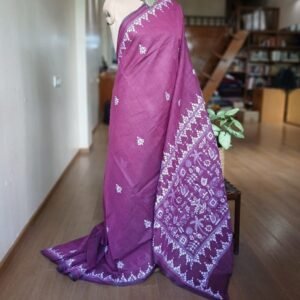 Cotton Kantha Saree from Santiniketan – (KNCS1053)
