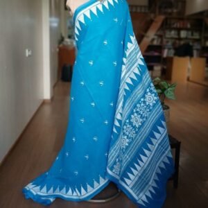 Cotton Kantha Saree from Santiniketan – (KNCS1054)