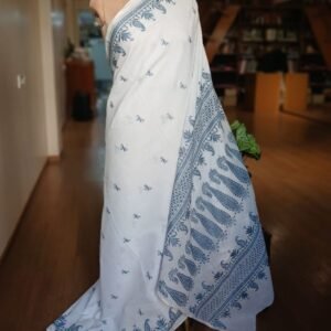 Cotton Kantha Saree from Santiniketan – (KNCS1045)