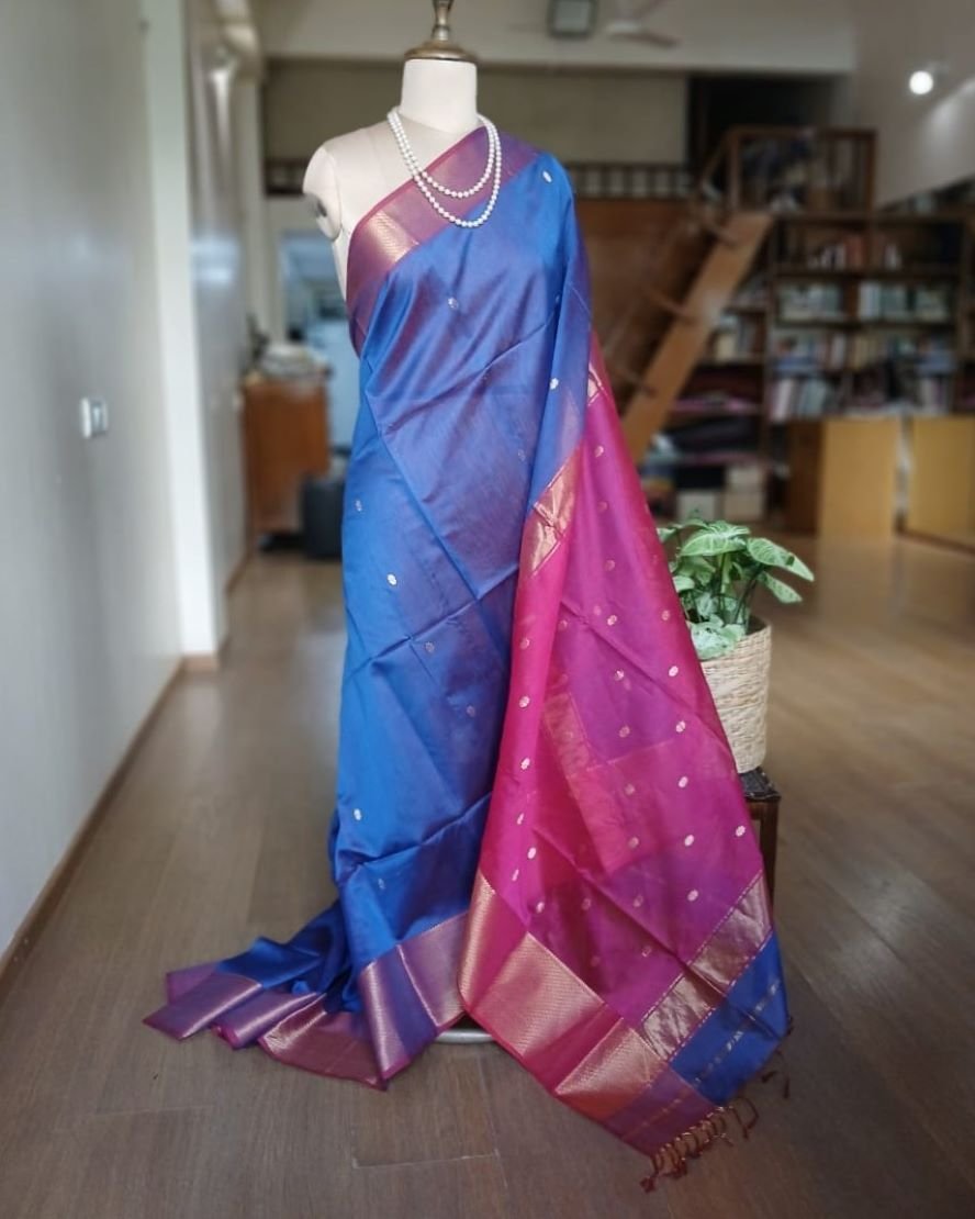 Maheshwari Silk Cotton Saree – (MSCS1024)
