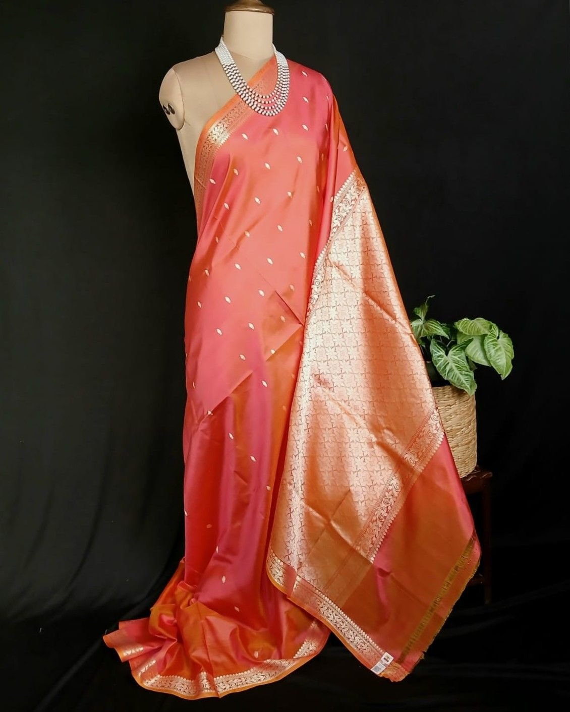 Banarasi No Zari Katan Silk Saree – (NZSS0003)