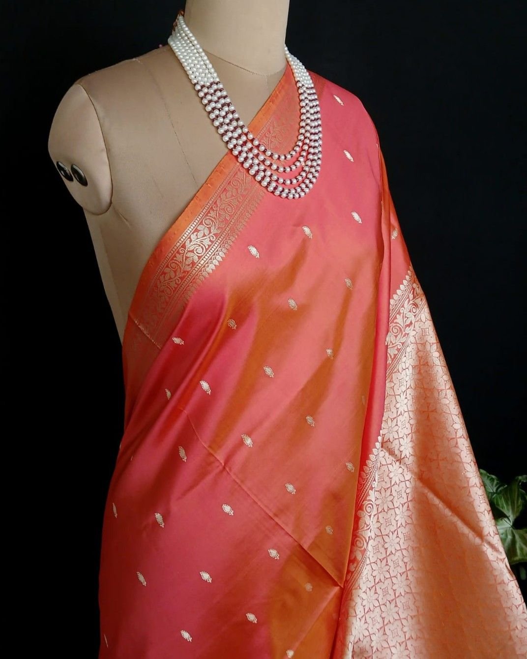 Banarasi No Zari Katan Silk Saree – (NZSS0003) - Image 2