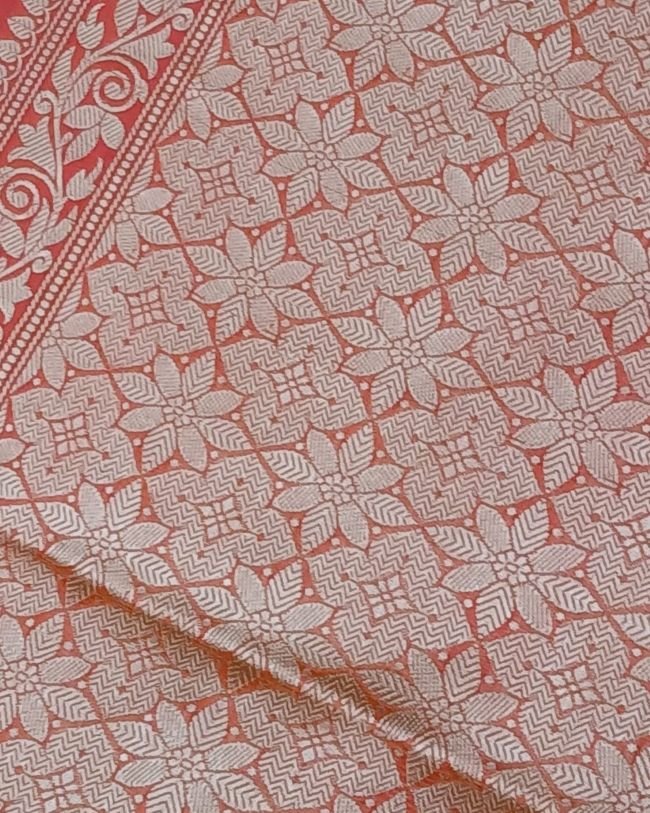 Banarasi No Zari Katan Silk Saree – (NZSS0004) - Image 9