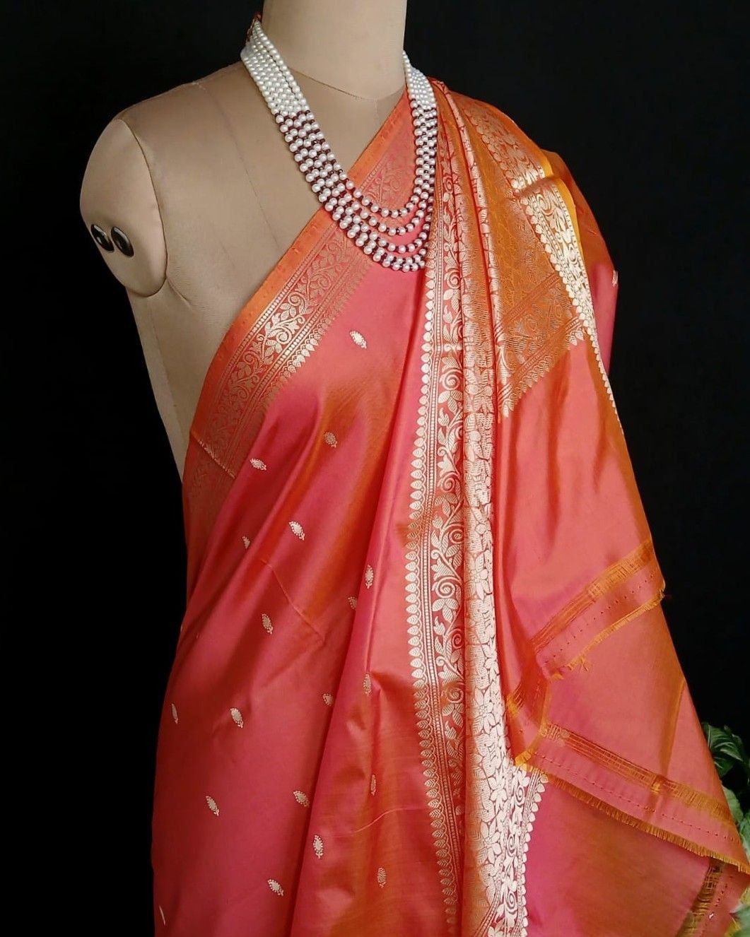 Banarasi No Zari Katan Silk Saree – (NZSS0003) - Image 4
