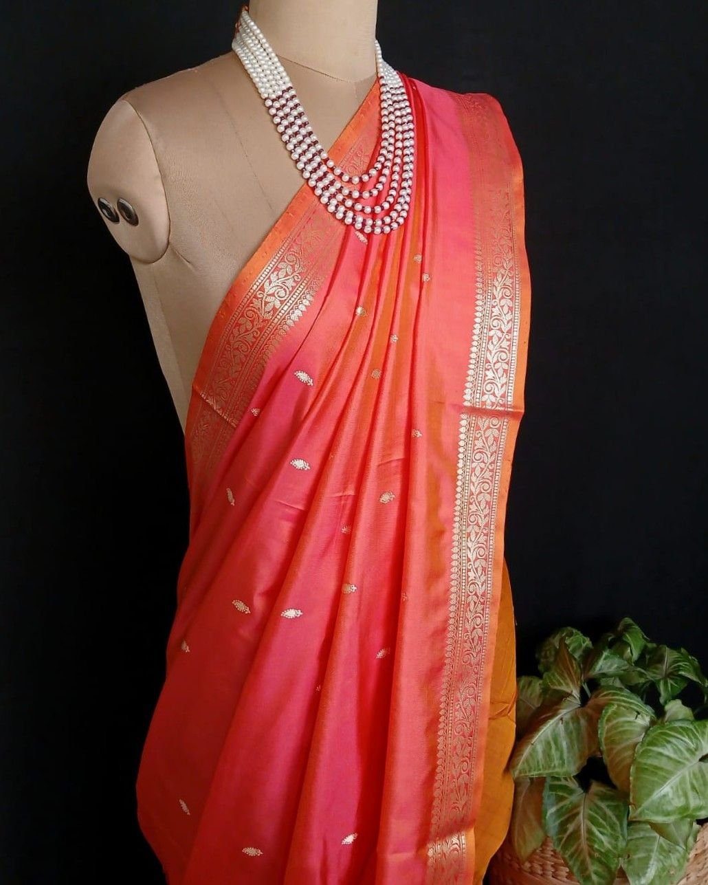 Banarasi No Zari Katan Silk Saree – (NZSS0003) - Image 6
