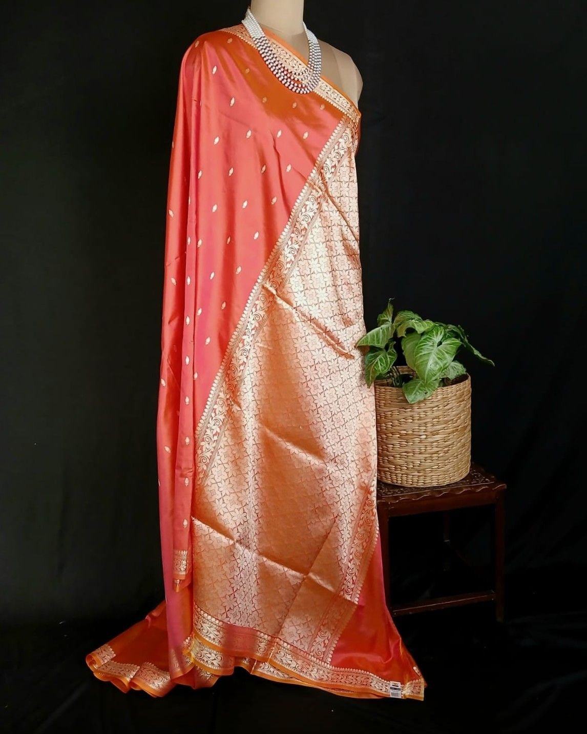Banarasi No Zari Katan Silk Saree – (NZSS0003) - Image 7