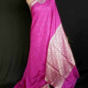 Banarasi No Zari Katan Silk Saree – (NZSS0004)