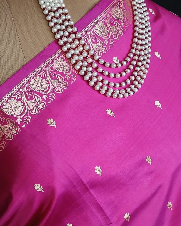 Banarasi No Zari Katan Silk Saree – (NZSS0004) - Image 3