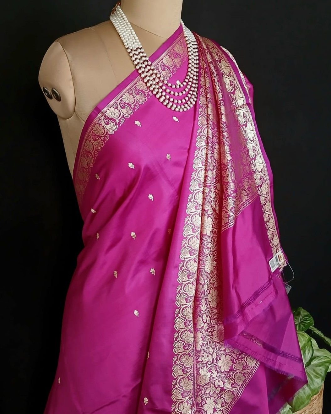 Banarasi No Zari Katan Silk Saree – (NZSS0004) - Image 4