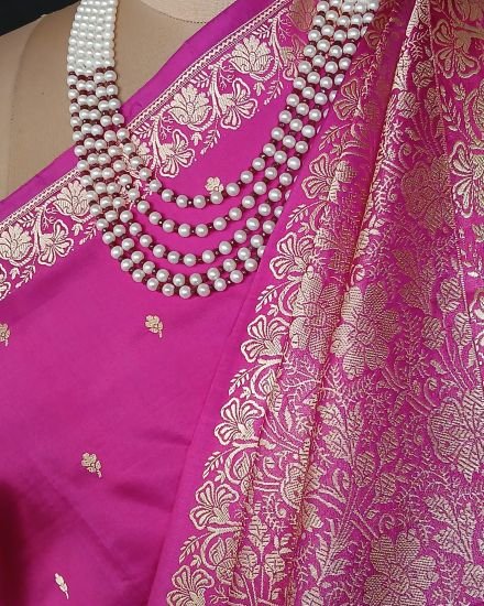 Banarasi No Zari Katan Silk Saree – (NZSS0004) - Image 5
