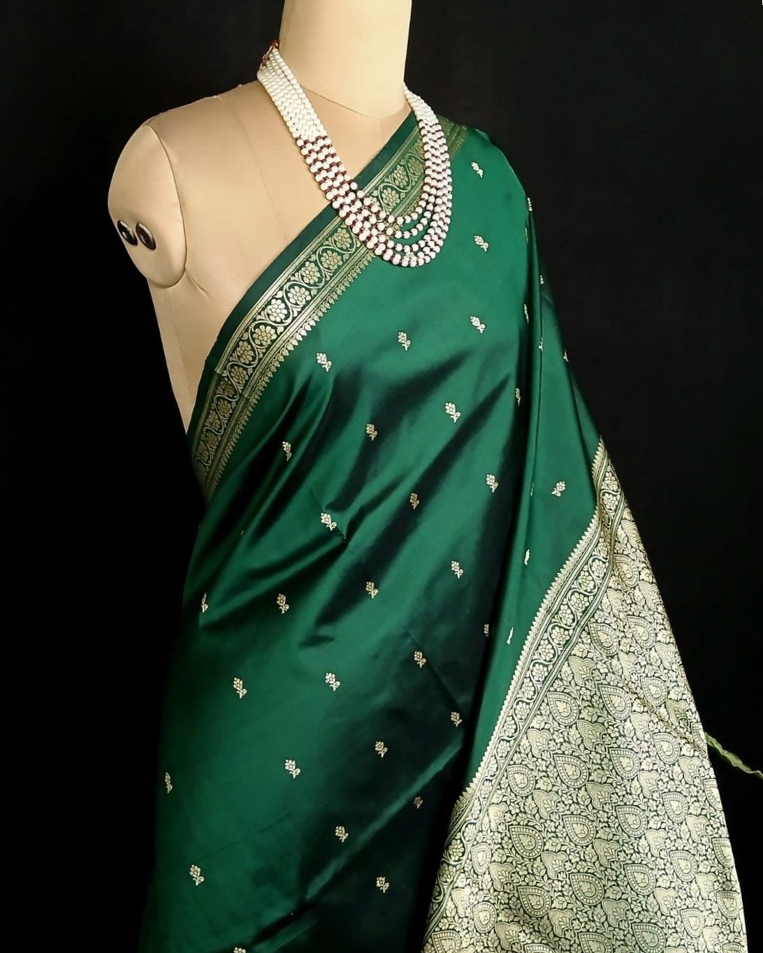 Banarasi No Zari Katan Silk Saree – (NZSS0005) - Image 2