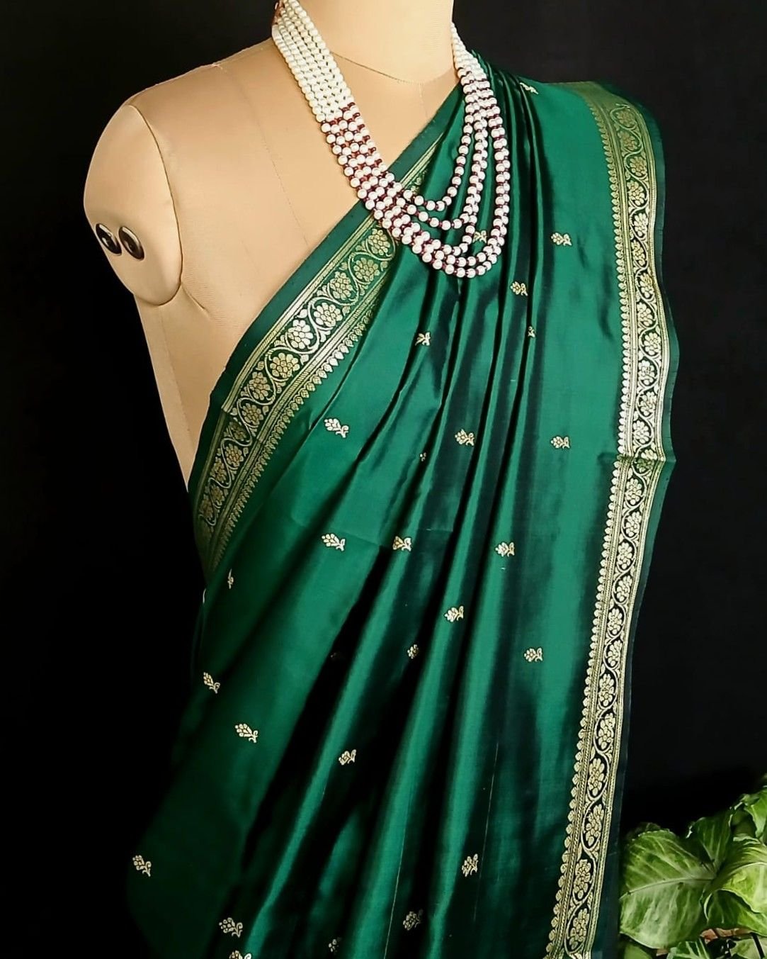 Banarasi No Zari Katan Silk Saree – (NZSS0005) - Image 6