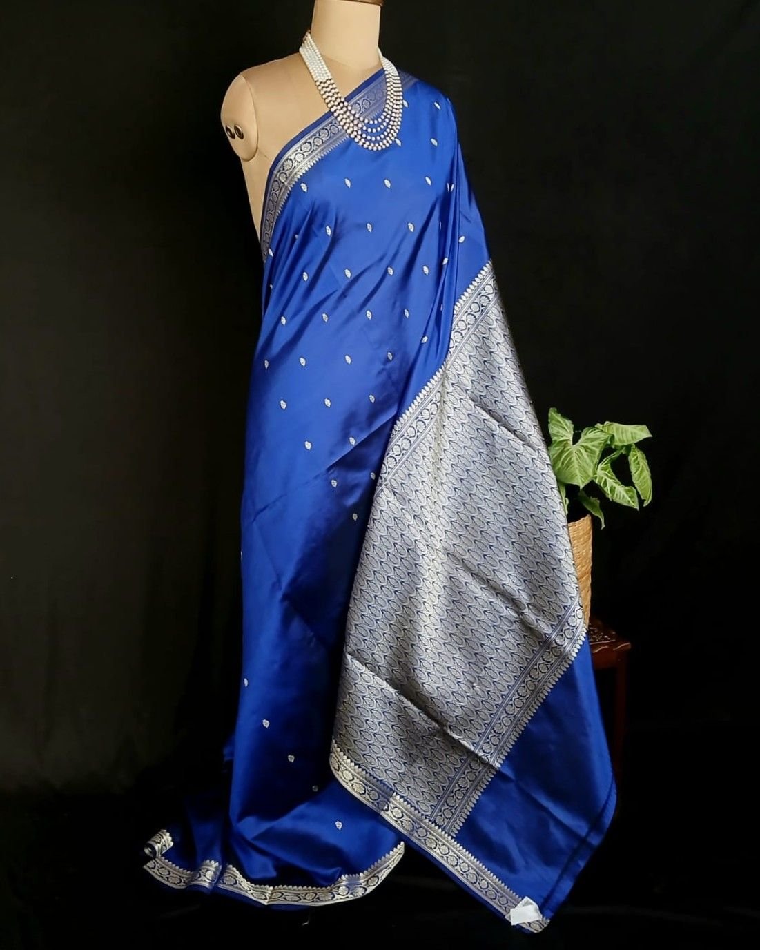 Banarasi No Zari Katan Silk Saree – (NZSS0006)